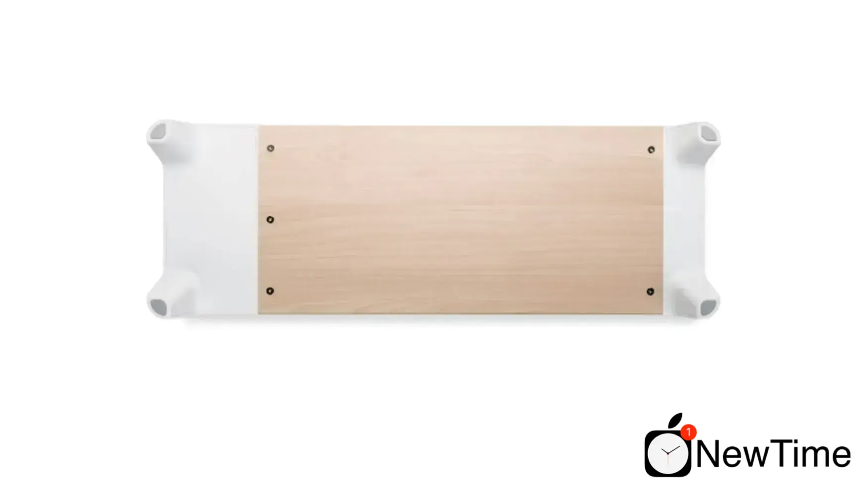 Подставка для монитора POUT EYES 6 Wooden Monitor Stand with Wireless Charger White (POUT-01801)